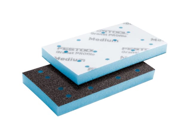 Festool 80 x 133 mm Hook and Loop Aluminum Oxide Granat PROfile Foam Sanding Pads