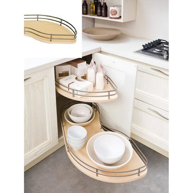 Fly Moon Series 13-5/8" Opening Left Hand Blind Corner Organizer, Salice