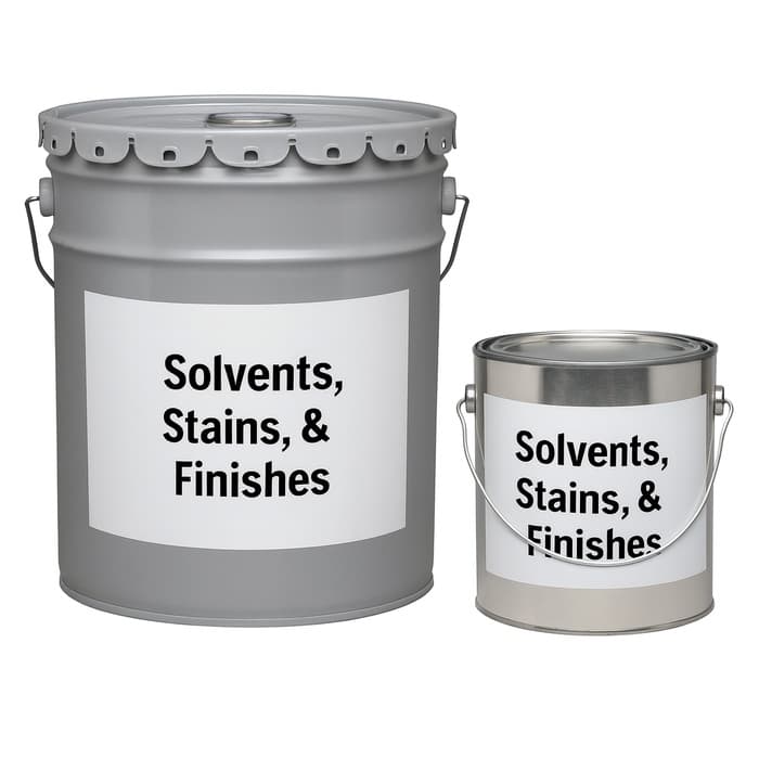 Solvents, Stains & Finishes