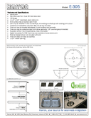 Karran Edge 300 Series Stainless Steel Single Bowl Seamless Undermount Vanity Sink, E-305, user manual