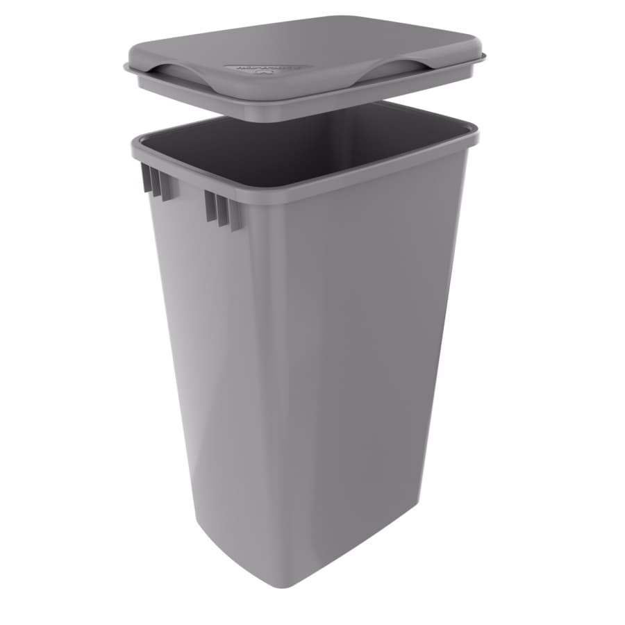 Directional Lid Example Metallic Silver Polymer Bi-Directional Lid for Rev-A-Shelf® 35 and 50 ...