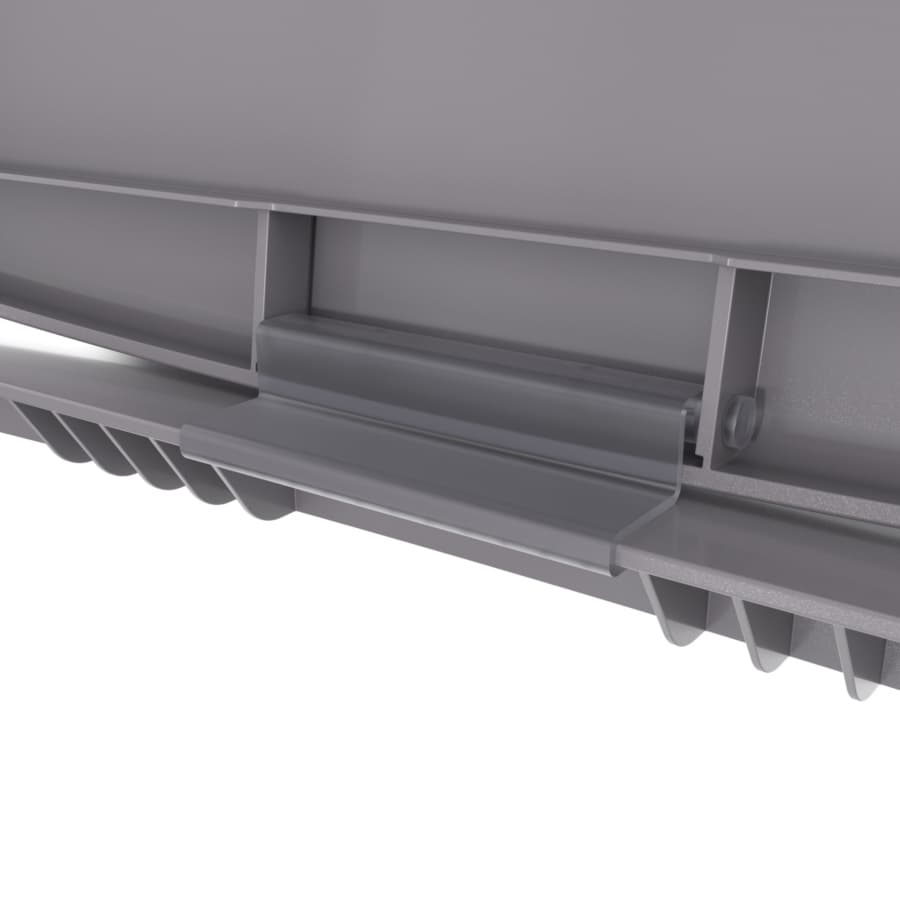 Directional Lid Example Metallic Silver Polymer Bi-Directional Lid for Rev-A-Shelf® 35 and 50 ...