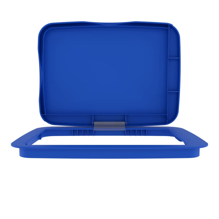 Directional Lid Example Blue Polymer Bi-Directional Lid for Rev-A-Shelf® 35 and 50 qt. Waste ...