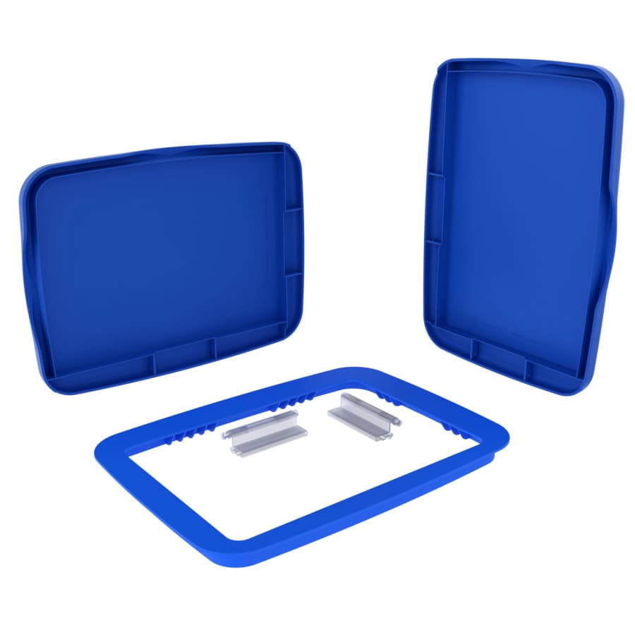 Directional Lid Example Blue Polymer Bi-Directional Lid for Rev-A-Shelf® 35 and 50 qt. Waste ...