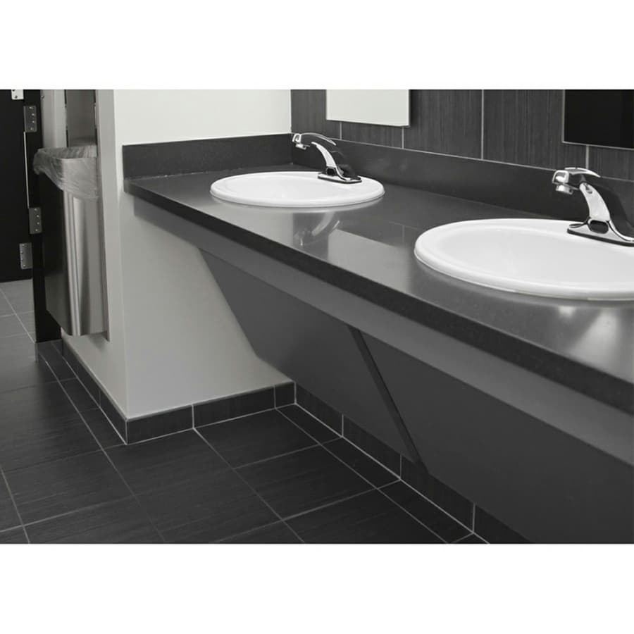 Vanity Support Federal Brace Universal Series ADA Floating Vanity Support Black Steel ...