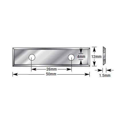 Tool Insert R50 Amana Tool replacement insert knife RCK-50 | Würth Baer Supply Company