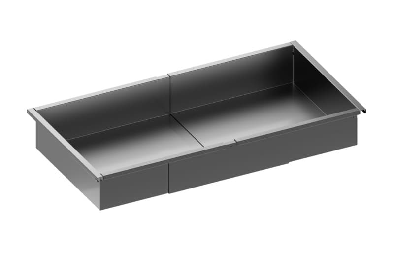 Shallow Inset Box Rev-A-Shelf Edge Manganese Shallow Insert Tray 31-1/2-42-1/4