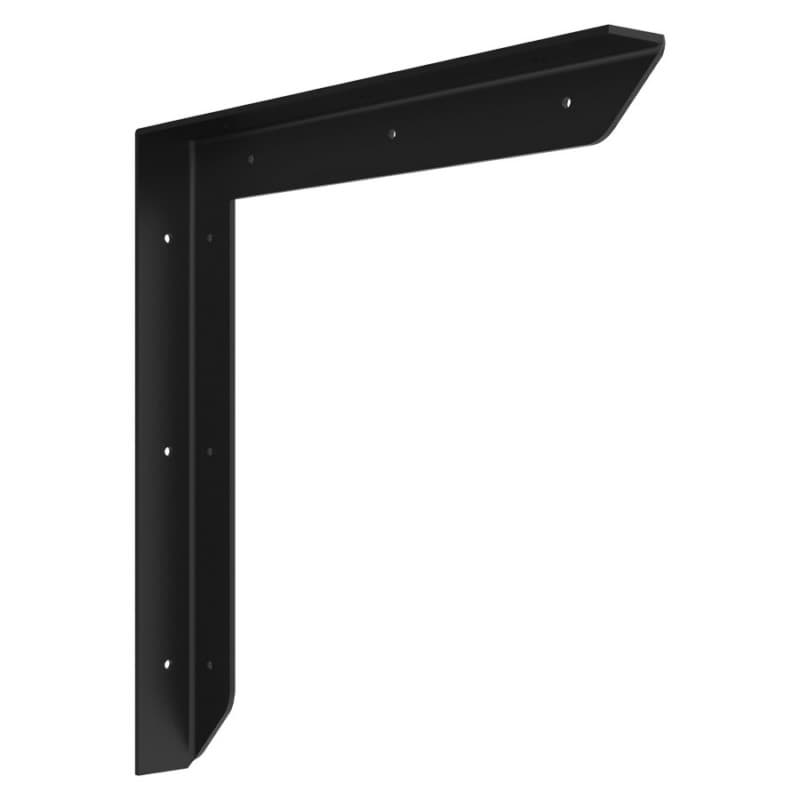 Vanity Support Federal Brace Versa Series Floating Vanity Support Black Steel 18