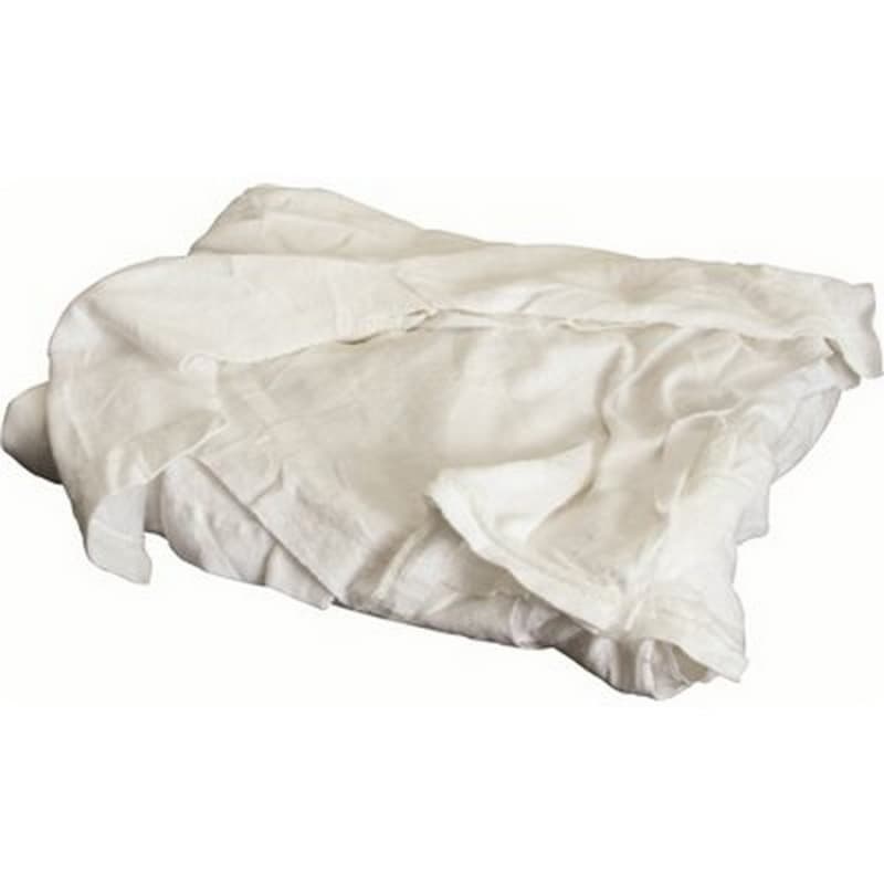 Wiping Rags New Material, White Knit 10 lb | Würth Baer Supply Company