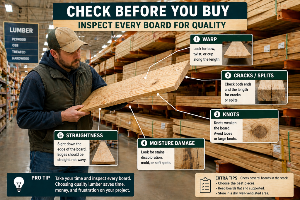 How to Inspect Wood Before Buying