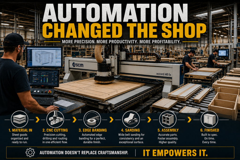 CNC automation transformed cabinet production workflows