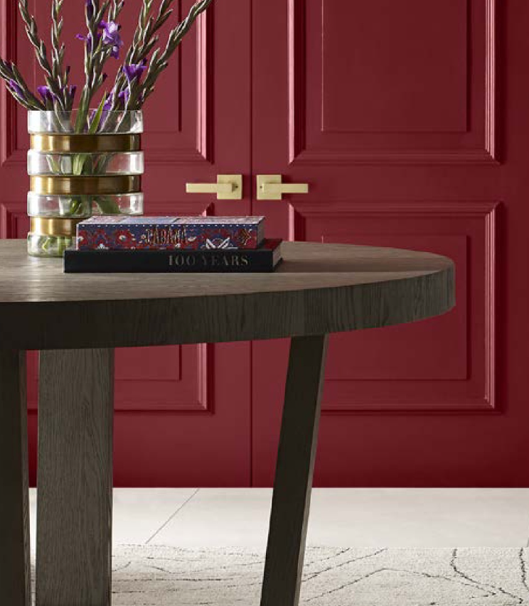 wooden table with decorativeitemsand red door background The Würth Baer Facts Blog wooden table with decorative items and red door background