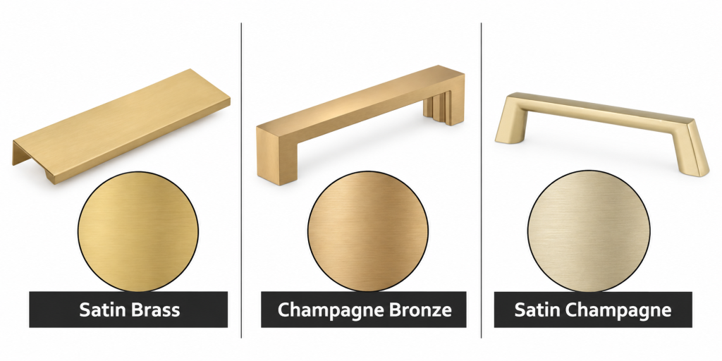 Satin Brass vs Champagne Bronze vs Satin Champagne The Würth Baer Facts Blog Satin Brass vs Champagne Bronze vs Satin Champagne
