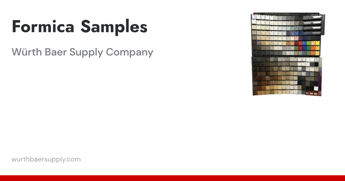 Formica Sample Sets, Sample Chains and Wallboards | Würth Baer Supply ...
