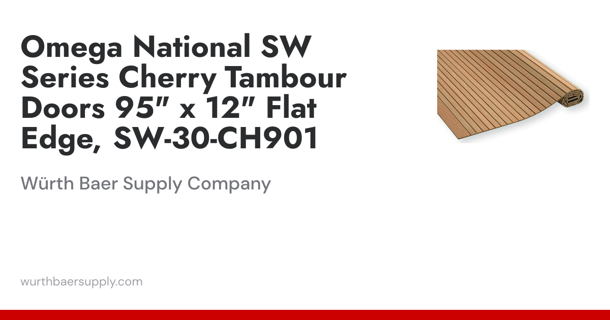 Omega National SW Series Cherry Tambour Doors 95