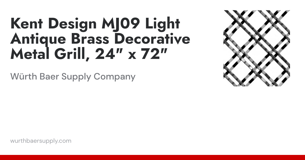 Kent Design MJ09 Series, Decorative Wire Grill 24X72 Light Antique ...