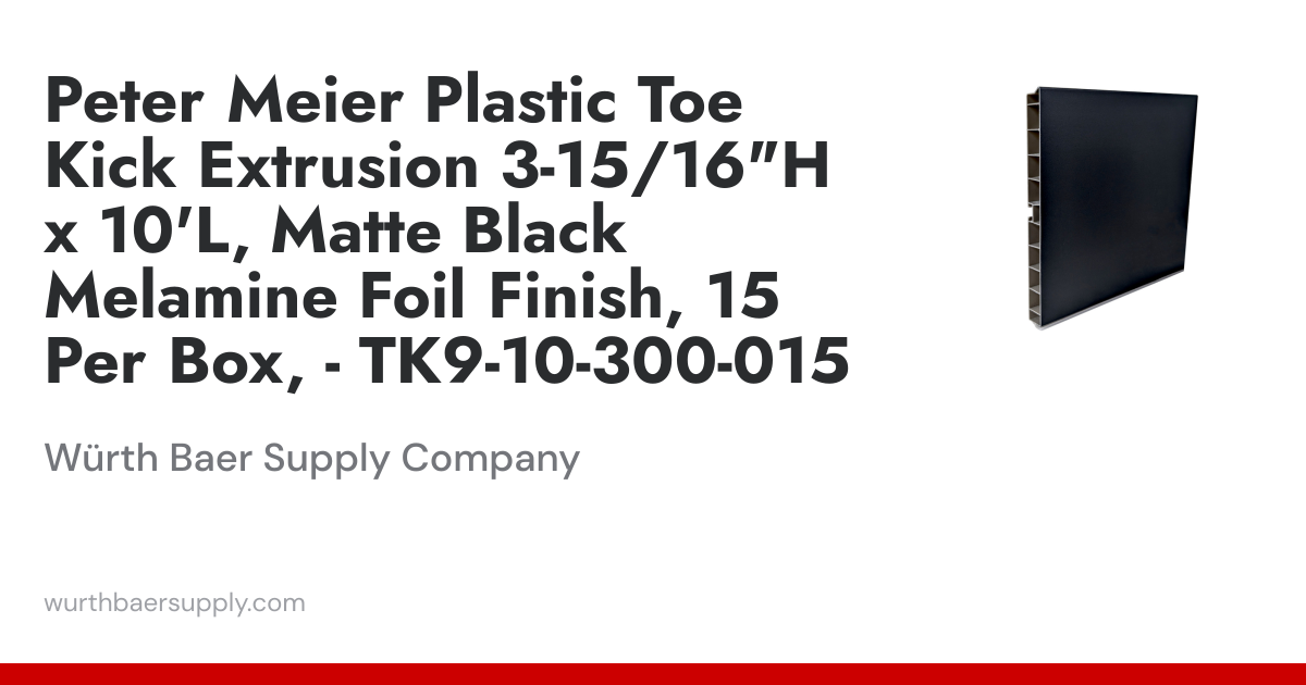 Peter Meier Plastic Toe Kick Extrusion 3-15/16