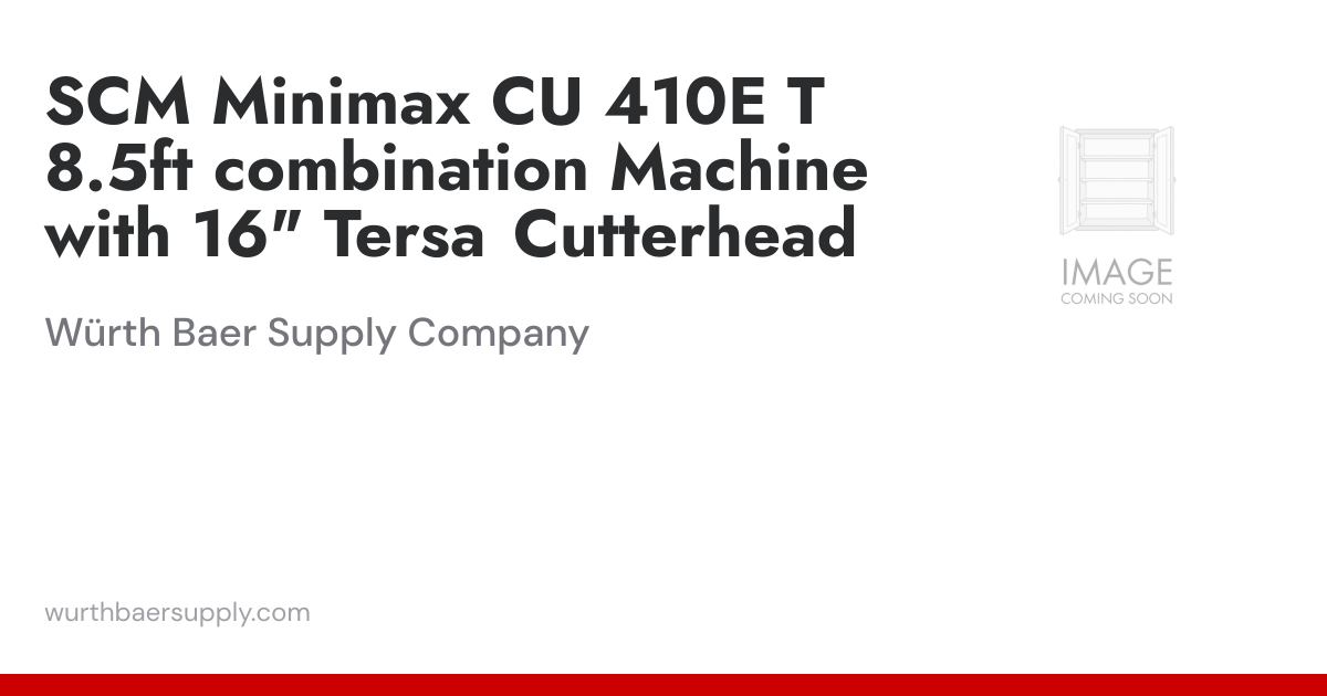 SCM Minimax CU 410E T 8.5ft combination Machine with 16