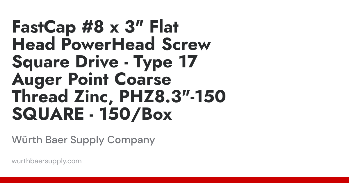 FastCap #8 x 3