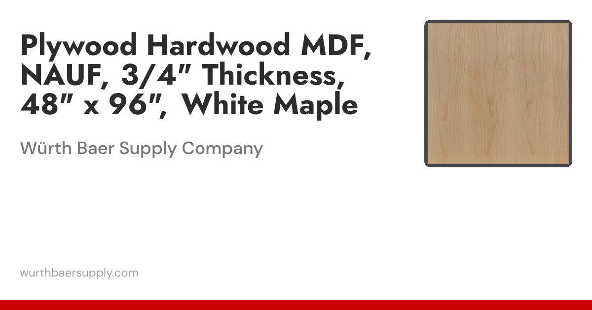 Plywood Hardwood MDF, NAUF, 3/4