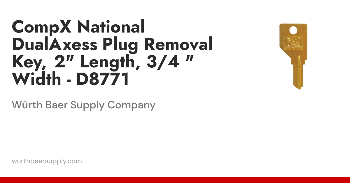 CompX National Dualaxess User Key, 2