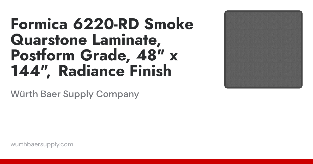Formica 6220 Smoke Quarstone laminate 48 x 144 | Würth Baer Supply Company