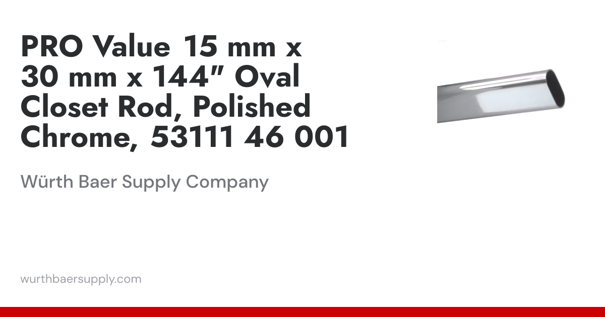 Pro Value Series Polished Chrome 1-1/8