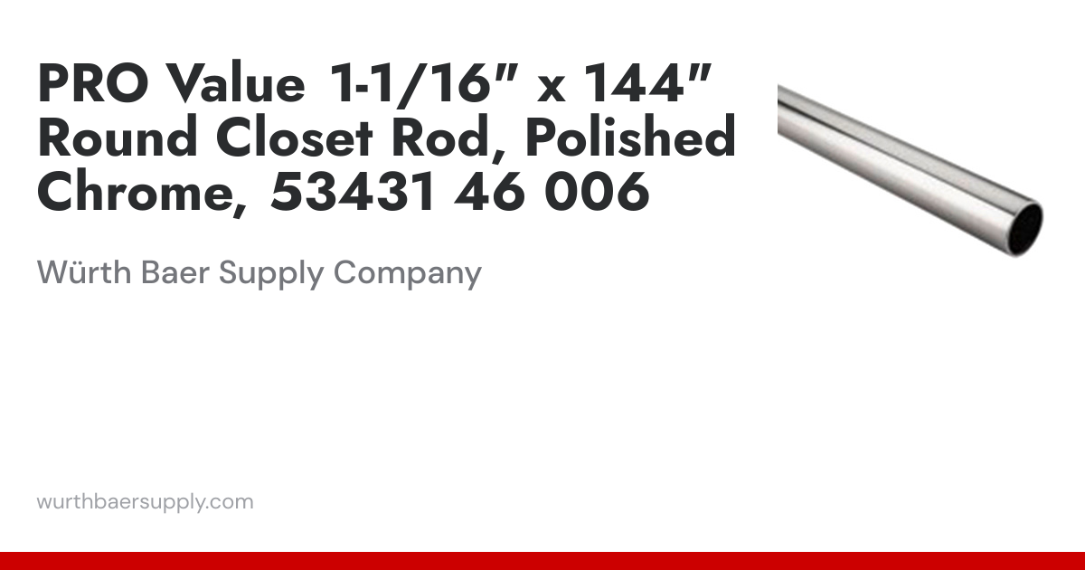 Pro Value Series Polished Chrome 1-1/16