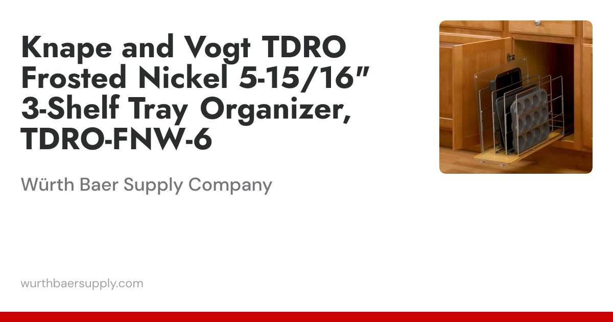 Knape and Vogt TDRO Frosted Nickel 5-15/16