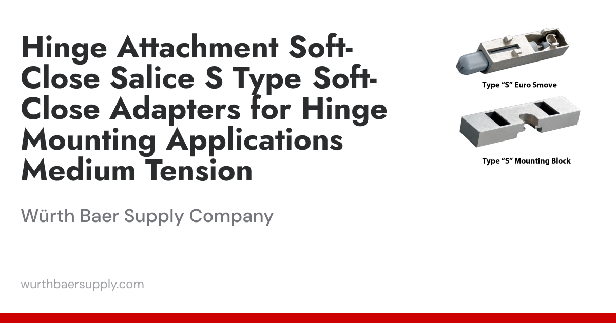Hinge Attachment Soft-Close Salice S Type Soft-Close Adapters for Hinge ...