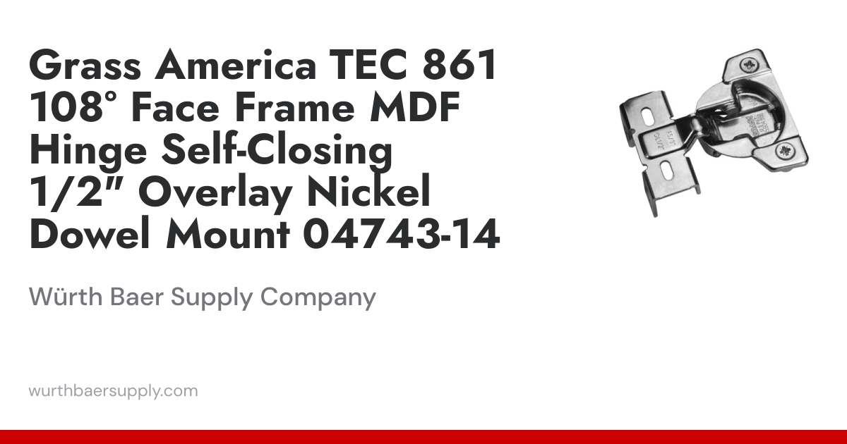 Grass TEC 861 Self-Close 5/8