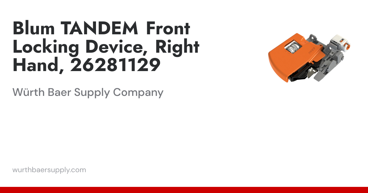 Tandem 563/569 Right-Hand Depth Adjustable Locking Device with Side ...