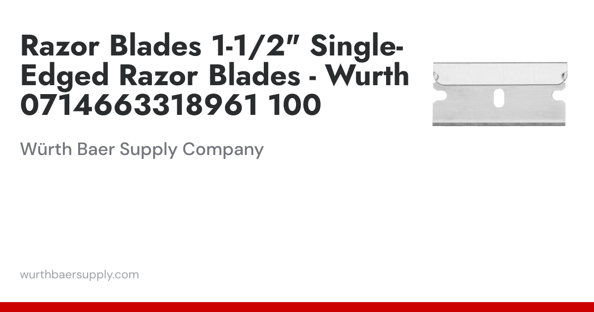 Razor Blades 1-1/2