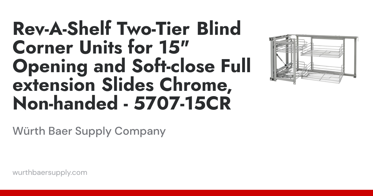 Rev-A-Shelf Two-Tier Blind Corner Units for 15