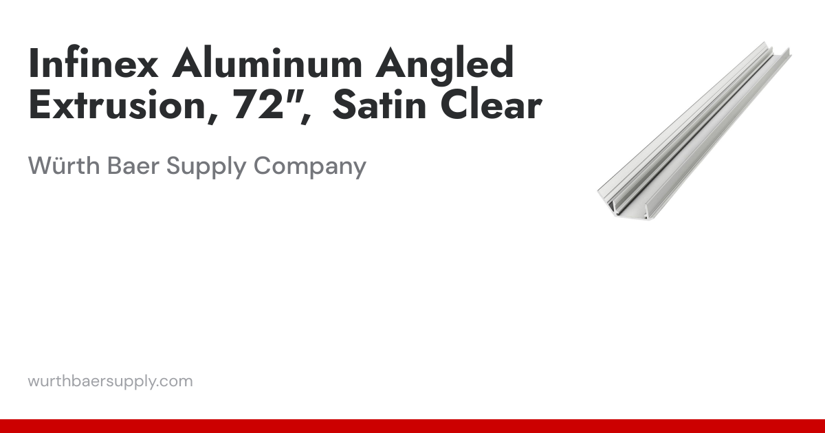Infinex Aluminum Angled Extrusion, 72
