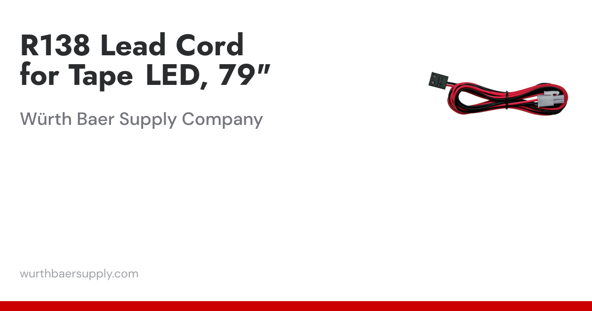 R138 Lead Cord for Tape LED, 79