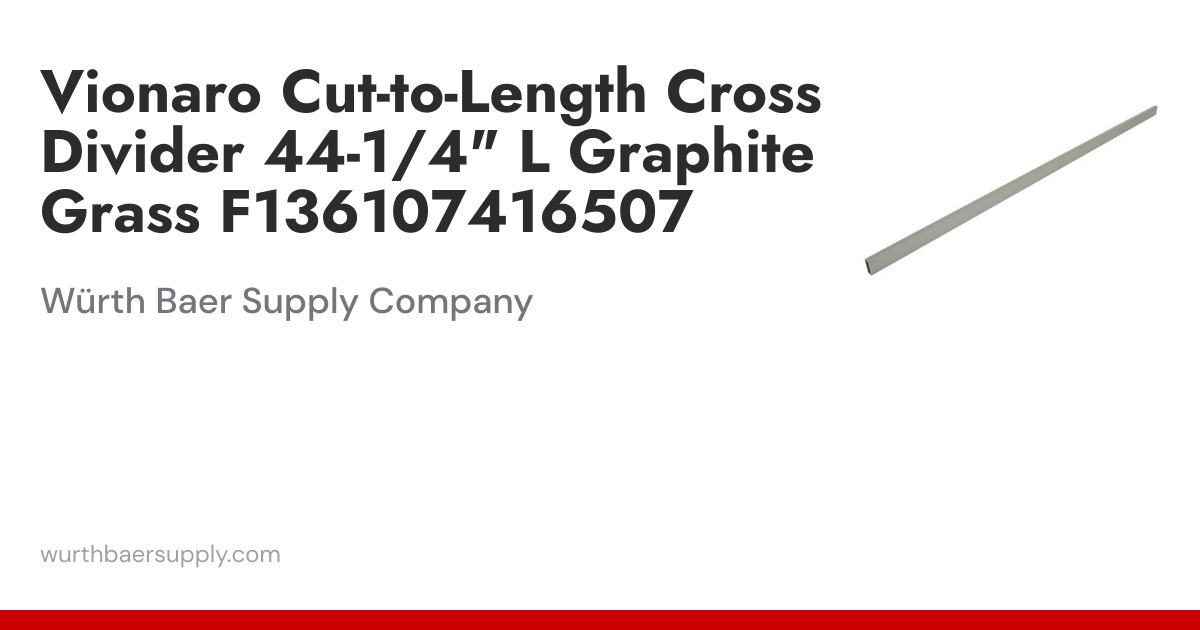 Vionaro Cross Divider Rail, Graphite, 44 | Würth Baer Supply Company
