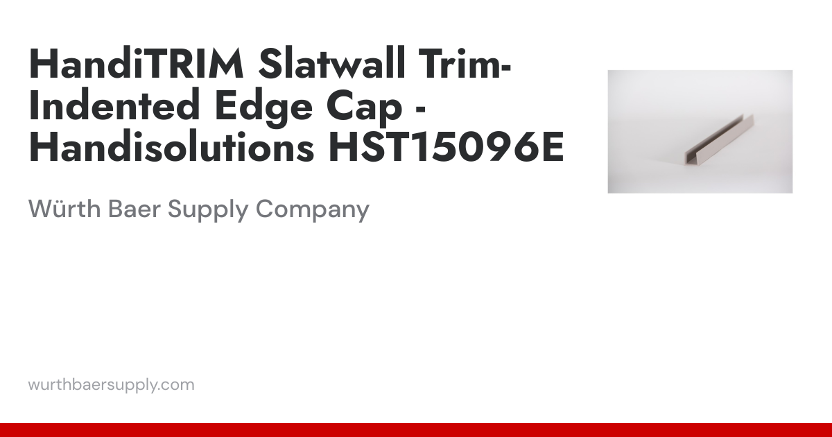 HandiTRIM Slatwall Trim-Indented Edge Cap - Handisolutions HST15096E ...