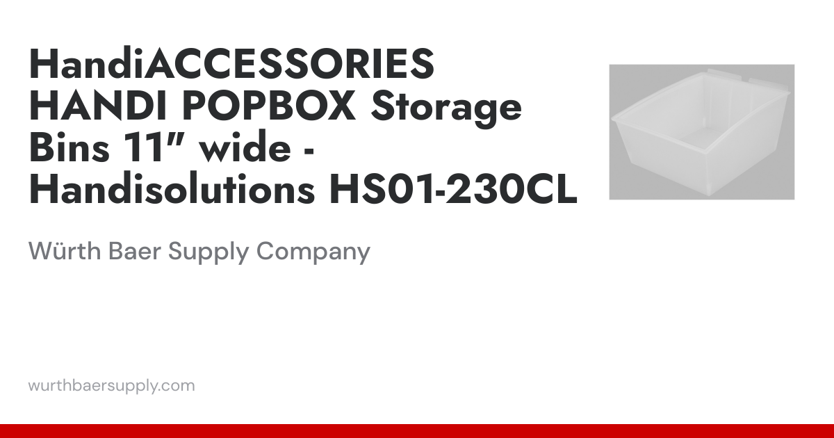 HandiACCESSORIES HANDI POPBOX Storage Bins 11