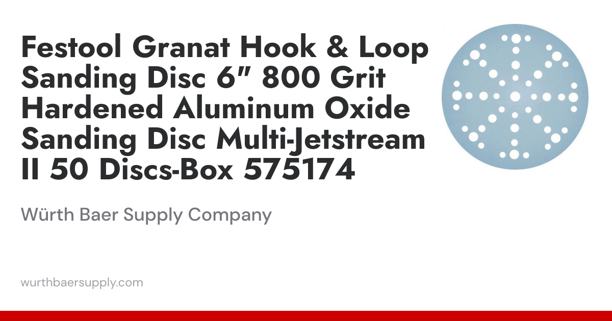Festool Granat Hook & Loop Sanding Disc 6