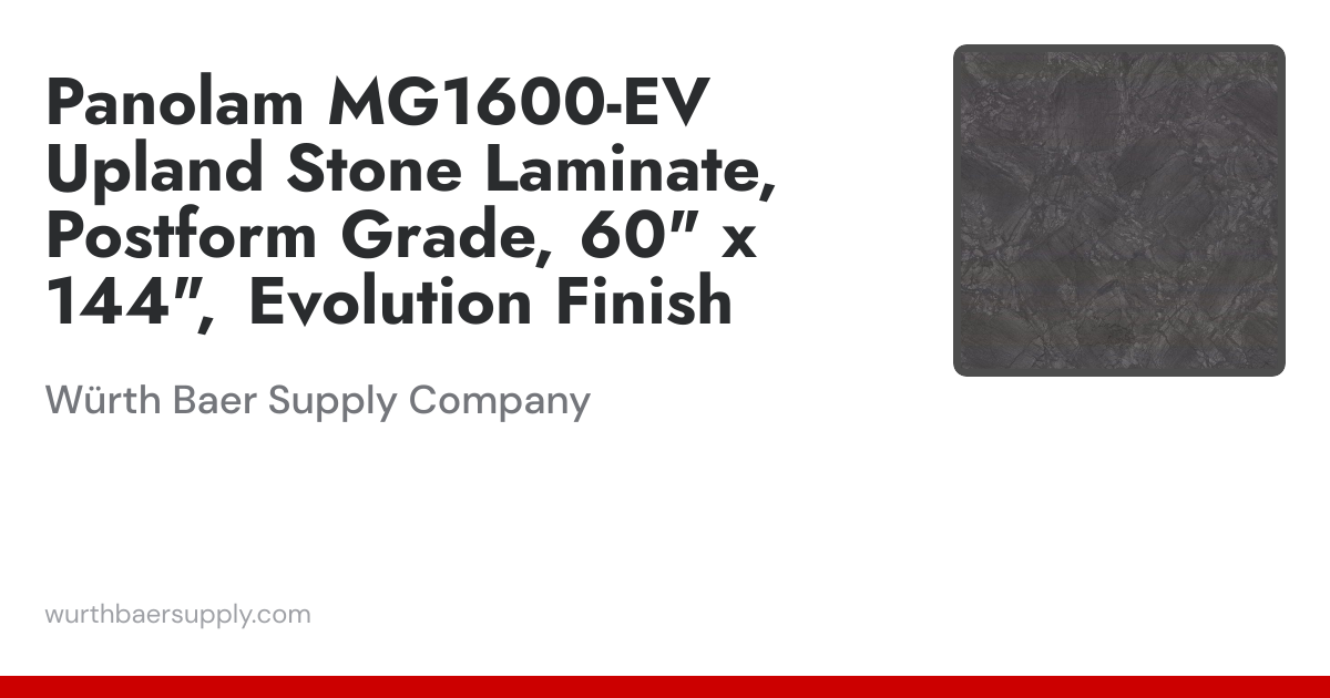 Panolam MG1600-EV Upland Stone Laminate Postform Grade, 60