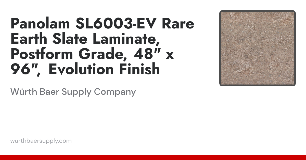 Panolam SL6003-EV Rare Earth Slate Laminate Postform Grade, 48