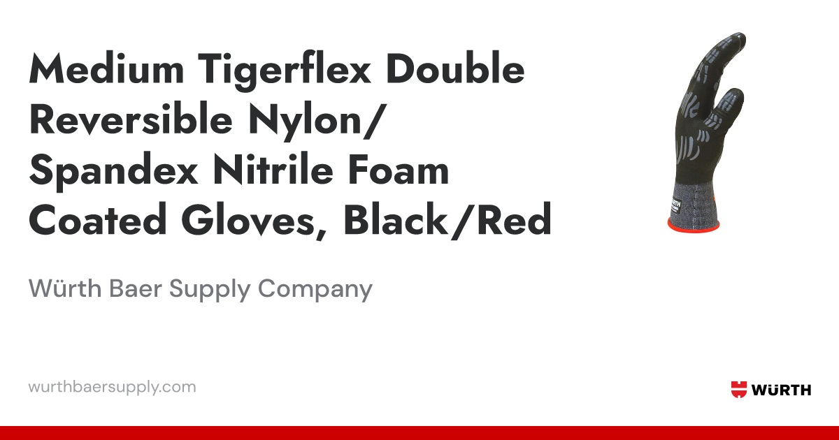 Medium Tigerflex Double Reversible Nylon Spandex Nitrile Foam Coated