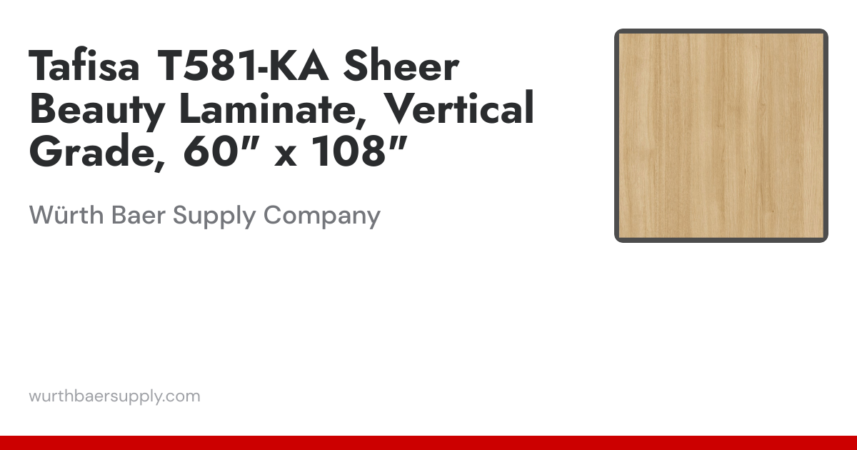 Tafisa T581 Sheer Beauty Laminate Vertical Grade, 60