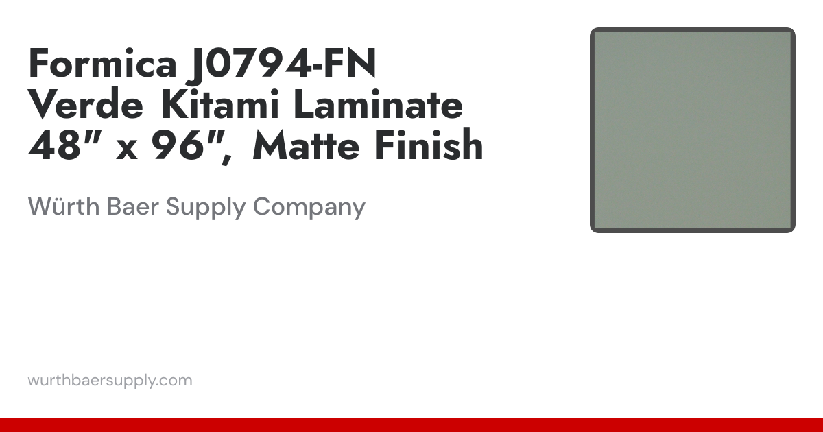 Formica J0794-FN Verde Kitami Laminate, 48