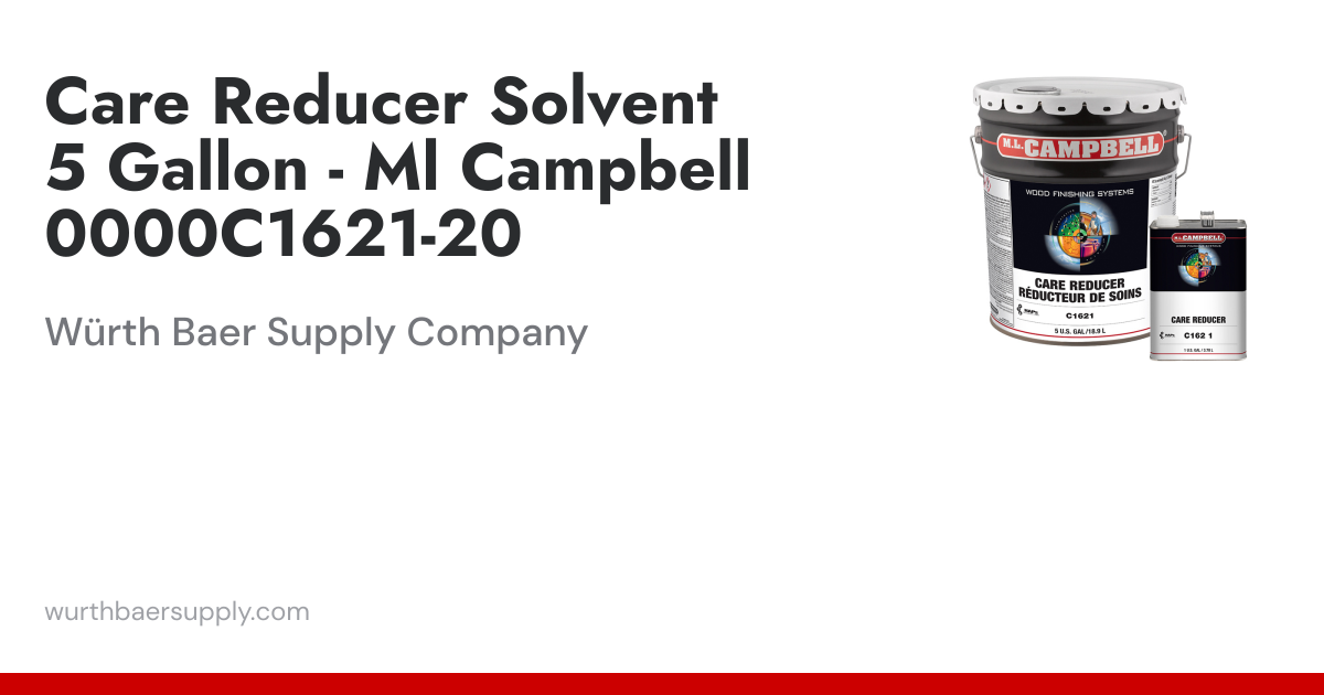 Care Reducer Solvent 5 Gallon - Ml Campbell 0000C1621-20 | Würth
