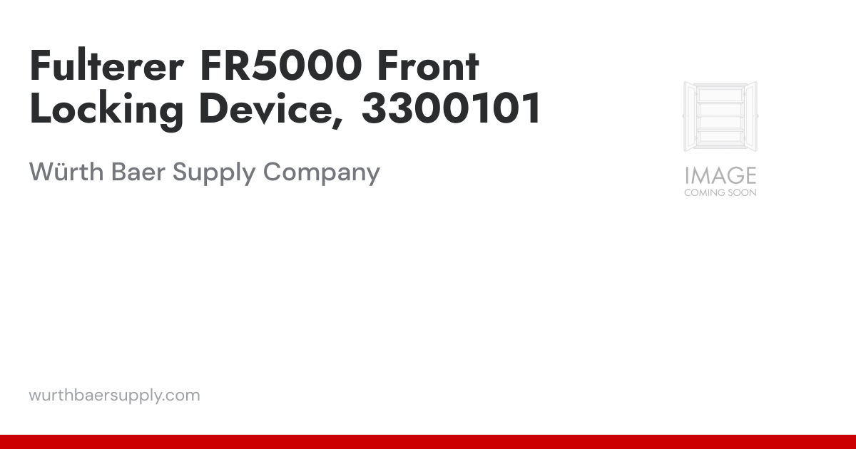 FR5000 Front Mounting Bracket Face Frame, 3300101 | Würth Baer Supply ...
