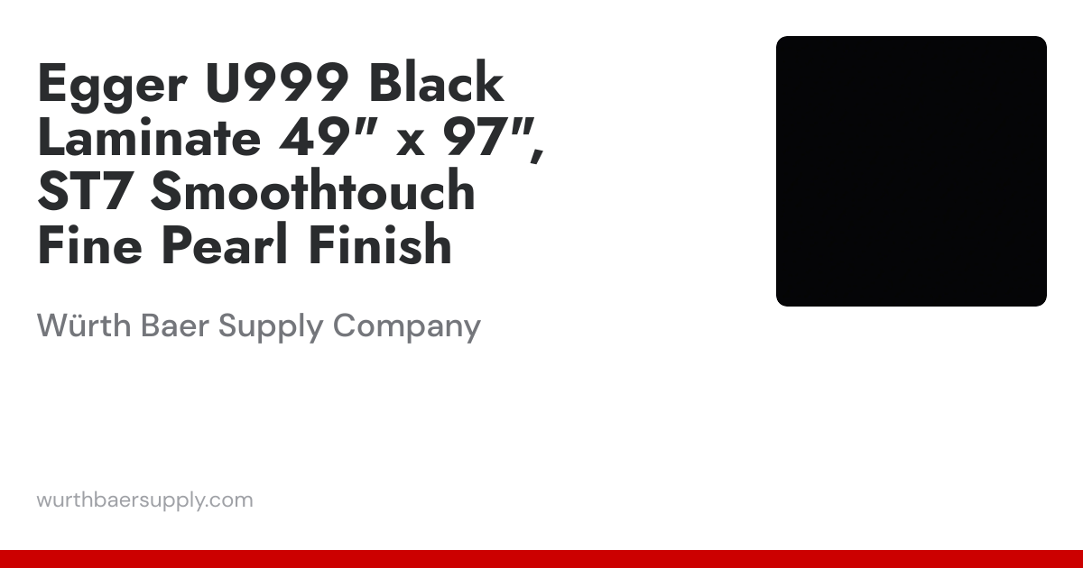 Egger U999 Black Laminate, 49
