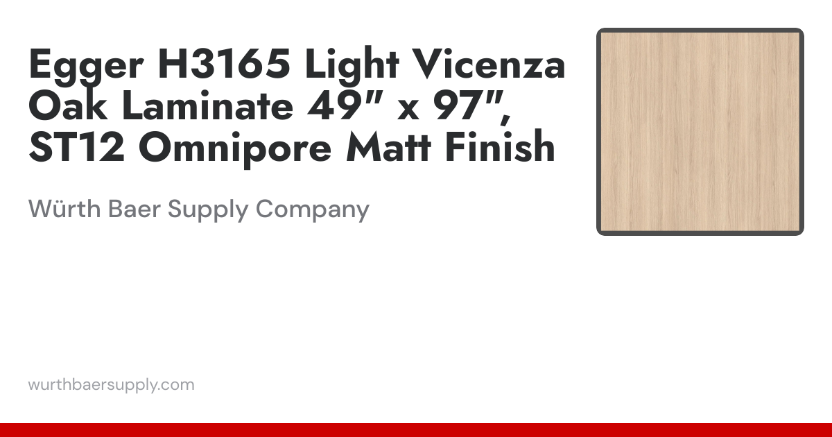 Egger H3165 Light Vicenza Oak Laminate, 49