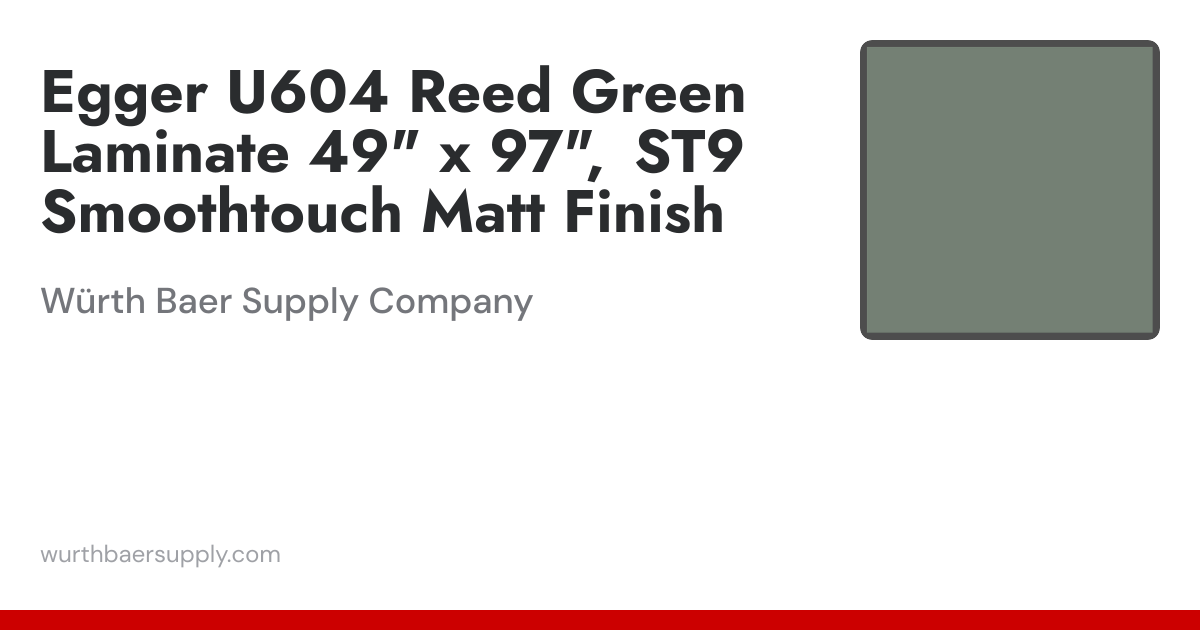 Egger U604 Reed Green Laminate, 49